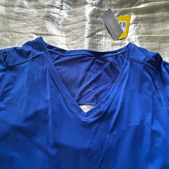 NEW PHOTOS! NO SWEAT TEE, SUPERIOR WICKING, COBALT BLUE, SIZE 4X, STRETCH FABRIC - Picture 1 of 10